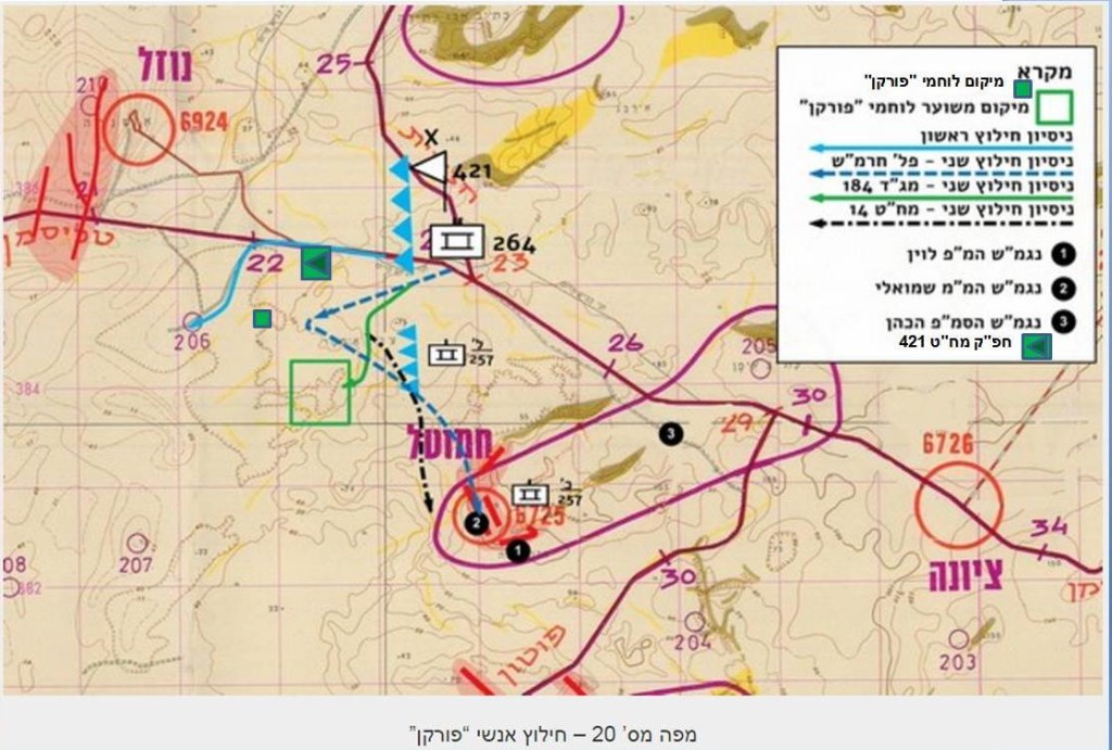 איור מס' 20א - חילוץ לוחמי פורקן גרסת קצין אג-מ 421